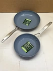 Greenpan Paris Pro Hard Anodized Healthy Ceramic Nonstick, 8" And 10" New. Price: $79.95.