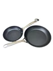 Le Creuset Of 2 Non-stick Aluminum 8" And 10" Frying Pans Black New. Price: $90.71.