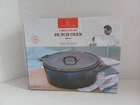 Emeril Lagasse Large 4.5 Qt Round Stoneware Dutch Oven W/ Lid Blue In Box. Price: $24.99.
