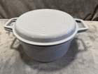 Misen 9 Qt Dutch Oven Grill Gray Enameled Cast Iron Used. Price: $65.00.