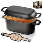Oval Dutch Oven For Bread Baking, Pre-seasoned Sourdough, Even He New. Price: $65.50.