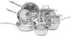 Stainless Steel Cookware Set, Oven Safe, Induction-ready, Even New. Price: $155.34.