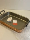 Mauviel 1830 Copper Roasting Pan Cast Iron Handles New France. Price: $470.00.