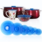 Silicone Lids Extra Large Blue Set Of 6 Sturdy Suction Seal Covers. Universal... New. Price: $45.96.