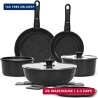 Soday 15PCS Pots Pans Non Stick, Cookware Sets With Detachable Handle, New. Price: $80.12.
