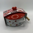 New Sanrio Hello Kitty Valentines Ceramic Brie Baker Set W/ Lid & Spreader, 8 Oz. Price: $24.99.