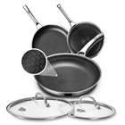 Oatofp Frying Pans Set Lid Hybrid Skillet 81012INCH New. Price: $223.98.