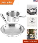 Versatile 8-INCH Fry With 1 Quart Saucepan Oven Safe, Dishwasher Friendly New. Price: $322.99.