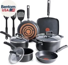 Signature Nonstick Pots And Pans Set 12 Piece, Oven Broiler Safe 350F, Kitchen New. Price: $176.22.
