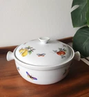Vintage Andrea By Sadek Fruit & Butterflies Oven To Table Cookware 7241 Used. Price: $26.00.