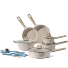 Carote Ceramic Nonstick Pots & Pans Set, 13(10) Pieces Nontoxic Kitchen Cookware New. Price: $59.95.