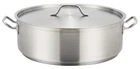 Winco Commercial-grade Stainless Steel Brazier With Lid, 15 Quart New. Price: $135.11.