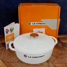 Le Creuset Cast Iron 2.75 Quart Shallow Round Dutch Oven, Blanc Shiny White -new. Price: $219.95.