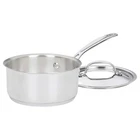 Cuisinart 719-16 Chef's Classic Stainless Saucepan With Cover, 1/2 Quart New. Price: $32.44.