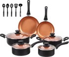 Becigar Ceramic Pots And Pans Set, 15PCS Nonstick Cookware New. Price: $199.99.