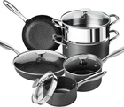 Michelangelo Hard Anodized Cookware Set - 10 Pcs Non Stick Pots And Pans Wit New. Price: $89.76.