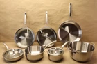 Calphalon 11 Piece Stainless Steel Cookware Set Oven Safe Induction Used. Price: $199.99.