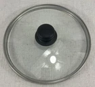 Tramontina Glass Lid 8.5 Inch Stainless Steel Rim Handle Cookware Replacement Used. Price: $10.00.