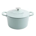 Martha Stewart Gatwick 7 Qt Enamel Cast Iron Dutch Oven Pot Lid - Blue Used. Price: $64.82.