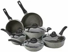 Ballarini Parma 75001-652 Forged Aluminum Cookware Set Gray, 10-PIECE New. Price: $226.91.
