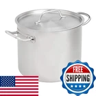 Amazon Basics 12 Qt Stainless Steel Aluminum-clad Stock Pot W/cover Induction New. Price: $89.56.