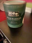 Behr Ultra Pure White Stain-blocking Paint & Primer Interior Semi-gloss 3750 Seller. Price: $10.00.
