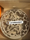 Creuset Enameled Cast Iron Deluxe Round Trivet, 9", Linen New. Price: $65.00.