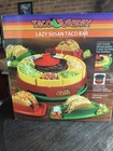 Nib Taco Tuesday Party Bar Lazy Susan Heating Pot Nacho Trays Holders Fiesta New. Price: $29.99.