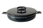Vintage Dan Kok Glud & Marstrand Black Enamel Pan Mcm Pot With Lid Denmark Crown Used. Price: $29.00.