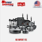 T-fal Easy Care, 20 Piece Non-stick Pots And Pans Cookware Set, Grey New. Price: $74.00.