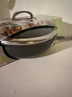 Food Network 3QT 10 Inch Covered Chef Pan With Lid Nonstick Dark Grey New. Price: $39.95.