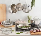 Henckels Precision Clad 11-PIECE Stainless Steel Tri-ply Cookware Set New. Price: $249.95.