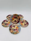 Gien Le Houx Holly Ceramic Canape Plates Set Of 6 Round Multicolor France New. Price: $155.00.