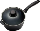 Swiss Diamond Nonstick Induction Saucepan With Lid, 2.2 Quart New. Price: $179.95.