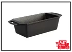 Lodge Cast Iron Bread Loaf Pan Rectangle Bakeware Baking Broiler Durable Black New. Price: $24.90.