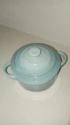 Euc 2ND Qual No Box Le Creuset Mini Cocotte Stoneware 4" 8 Oz Round Sea Salt. Price: $29.25.