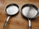 Zwilling J.a. Henckels 12.5 & 10.5 Stainless Steel Tri-ply Fry Pans Used- Good. Price: $39.99.