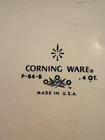 Corningware P-84-B Qt Square Casserole Dish Blue Floral Pattern Used. Price: $5.00.