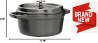 Staub 2.75 Qt Cast Iron Cocotte Dutch Oven Graphite Gray W/ Lid 40509-307 New. Price: $256.01.