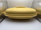 Vtg Tupperware 3PC Harvest Gold Microwave Vegetable Steamer 1273-2 W/ Lid 1275-5 Used. Price: $12.75.
