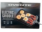 Ovente Electric Griddle With Non-stick Cooking Surface, GD1610B, New Box. Price: $40.00.