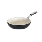Tramontina Ceramic Nonstick Frying Pan 10" Dia Aluminum Metallic Black Soft-grip New. Price: $57.44.