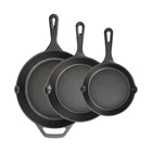 Cast Iron Skillet 3-PIECE Set, 6", 8", 10" Frying Pans, Heavy-d... Usa Fast Ship New. Price: $45.10.