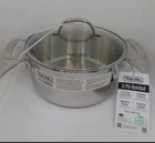 New Viking 3-PLY Stainless Steel Soup Pot With Glass Lid 4QT/3.8L Quarts. Price: $72.99.