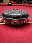 Granite Ware 13-INCH Covered Oval Roaster Speckled Black X 8 5 New. Price: $21.99.