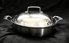 Cuisinart Multiclad Pro 5.5-QT. Casserole Pan MCP55-30N With Dome Lid Used. Price: $59.99.