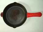 Cuisinart Red Enamel Cast Iron Skillet C122-24 10" Duel Pour Spout Used. Price: $32.00.