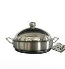 Silga Teknika 200428 Stainless Steel CM/11.5 Braiser & Dome Lid Made Italy New. Price: $189.00.