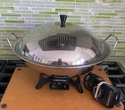 Vtg Farberware Electric Wok Model 303 Stainless Steel 14" With Rack Made Usa! Used. Price: $59.95.