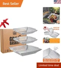 Stainless Steel Basket Set - 3 Pack For All Grills & Smokers New. Price: $93.99.